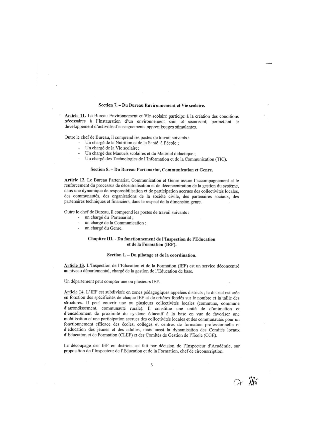 5sur9 arrt n010656 du 08 juillet 2013 relatif lorganisation et au fonctionnement des ia et ief 6